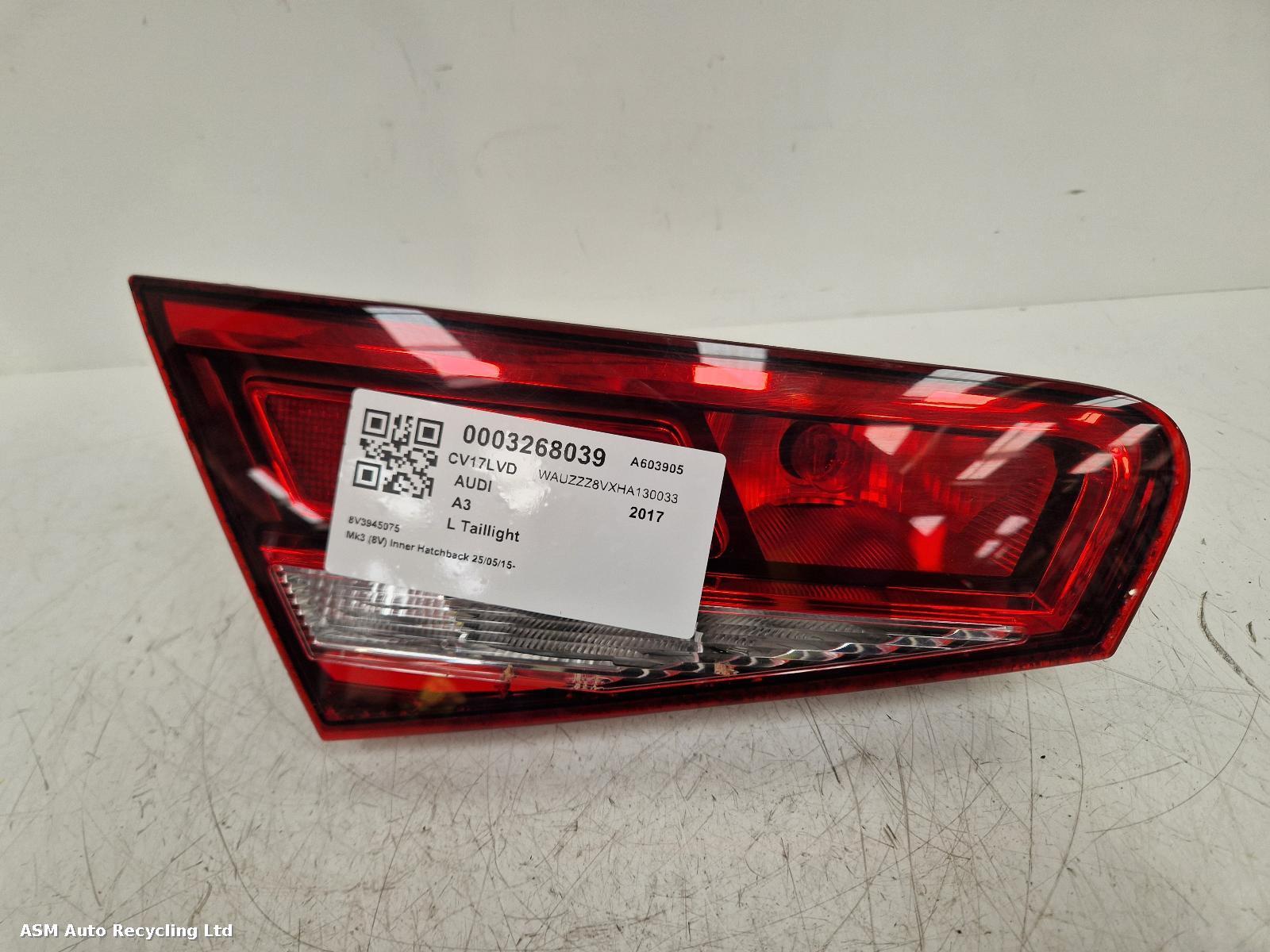 View Auto part L Taillight Audi A3 2017