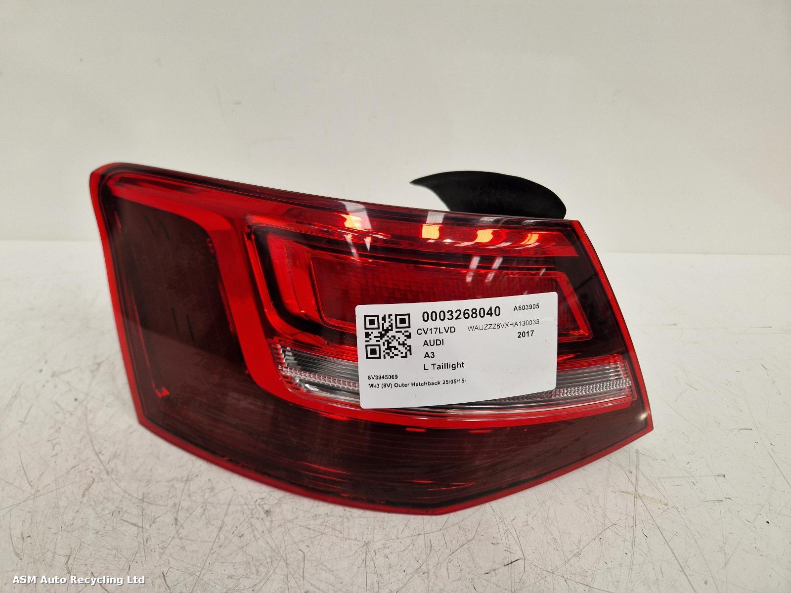 View Auto part L Taillight Audi A3 2017