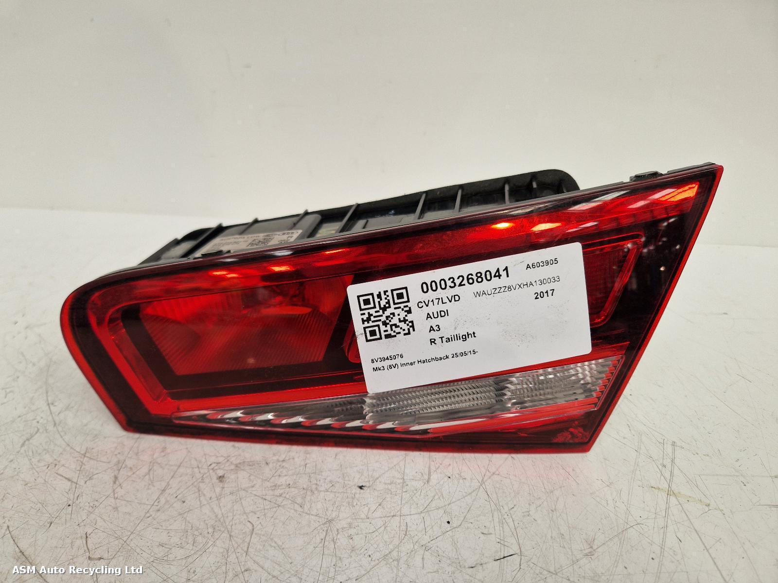 View Auto part R Taillight Audi A3 2017