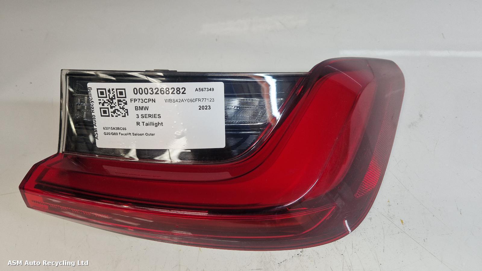 View Auto part R Taillight Bmw 3 Series 2023