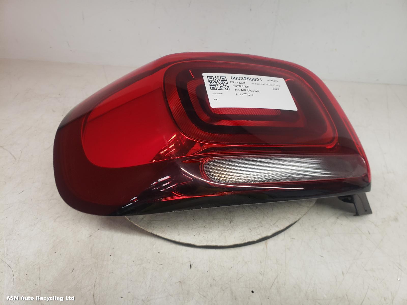 View Auto part L Taillight Citroen C3 Aircross 2021