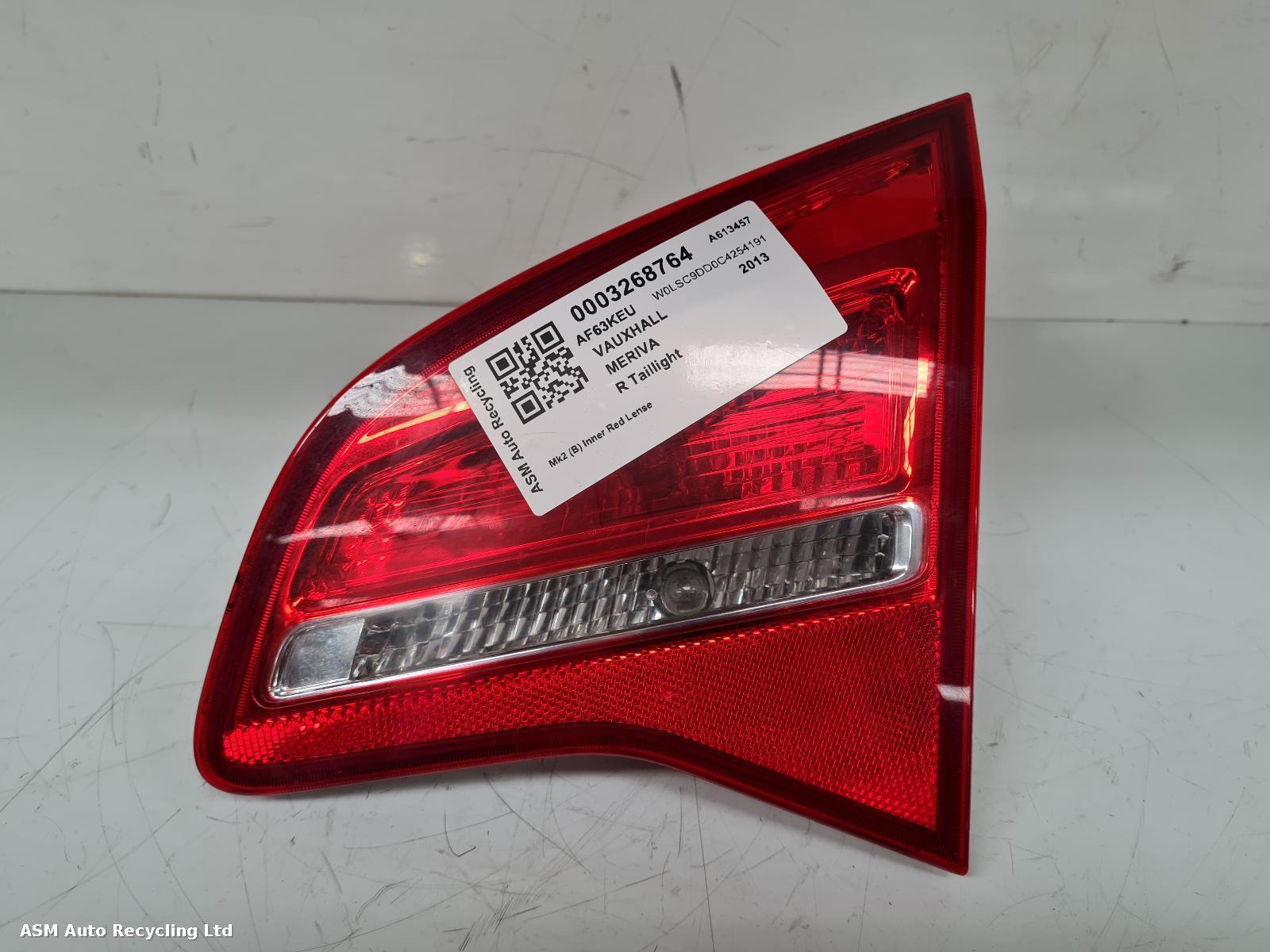 View Auto part R Taillight Vauxhall Meriva 2013