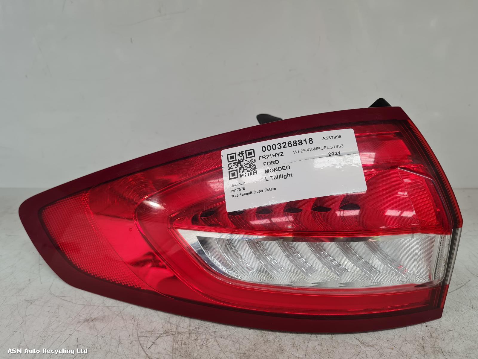 View Auto part L Taillight Ford Mondeo 2021