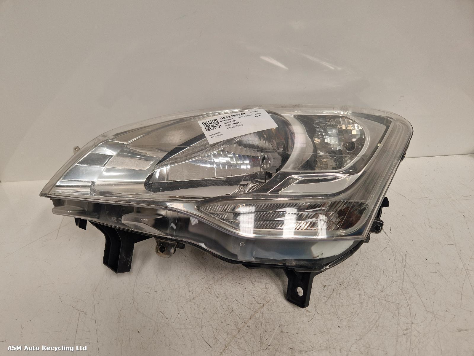 View Auto part L Headlamp Citroen Berlingo 2015