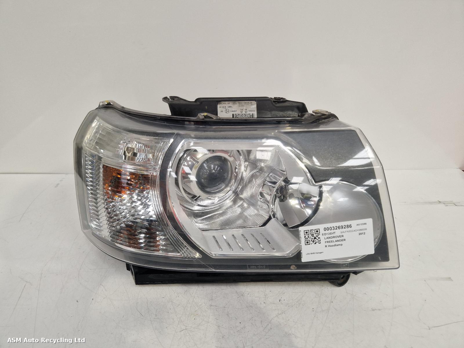 View Auto part R Headlamp Land Rover Freelander 2012