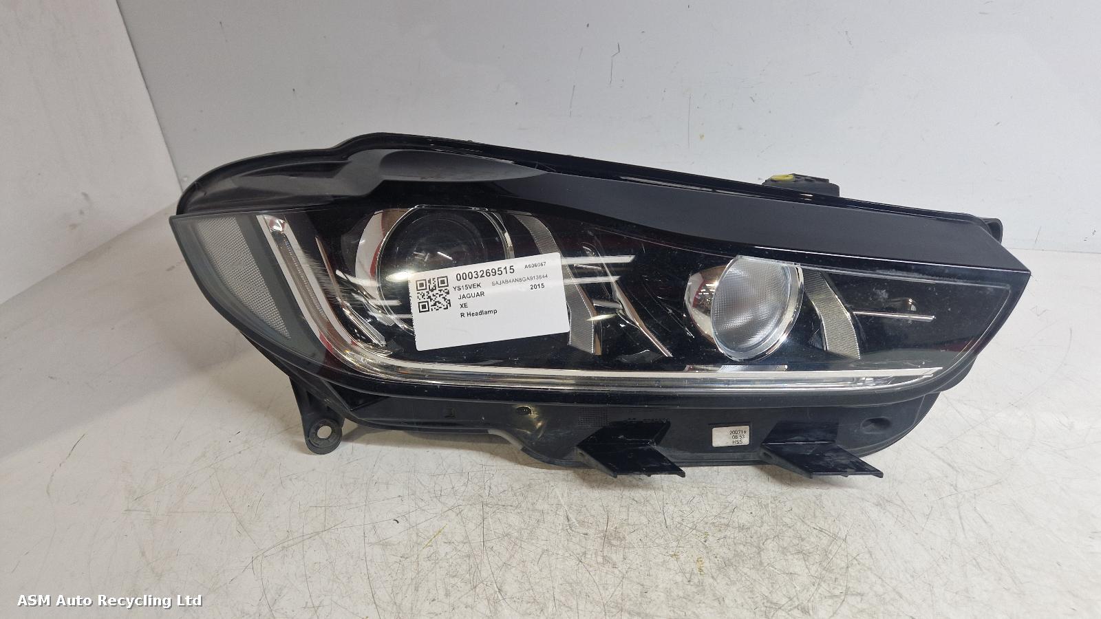 View Auto part R Headlamp Jaguar Xe 2015