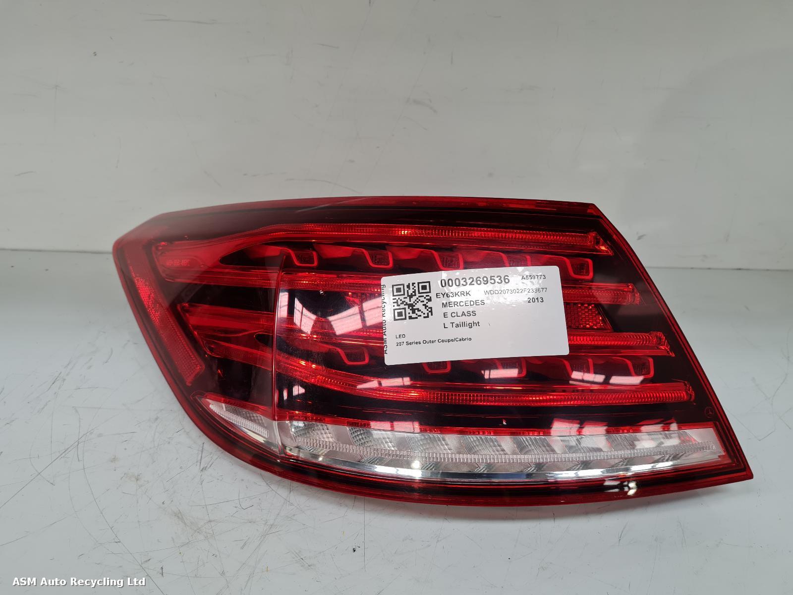 View Auto part L Taillight Mercedes E Class 2013