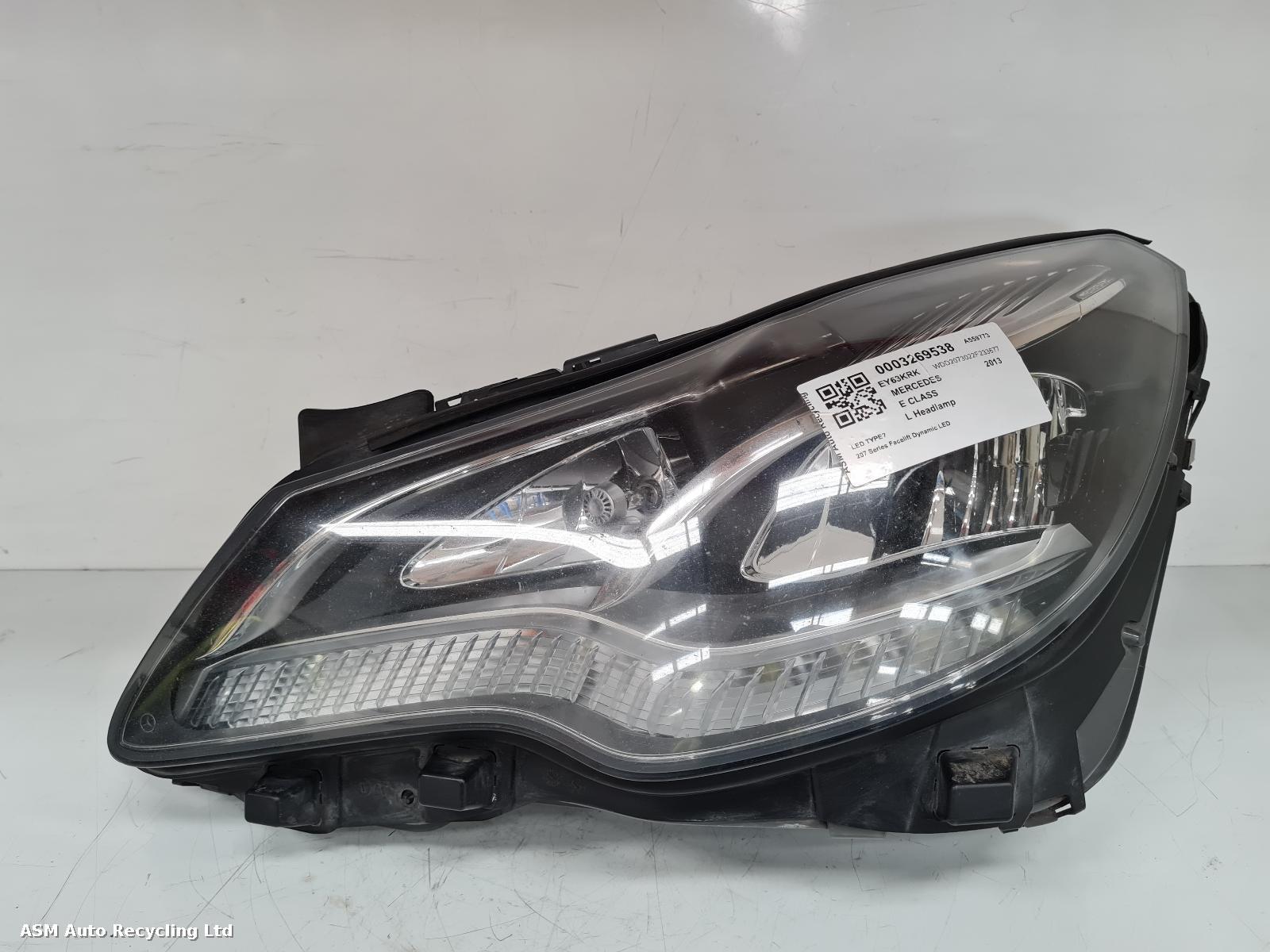 View Auto part L Headlamp Mercedes E Class 2013