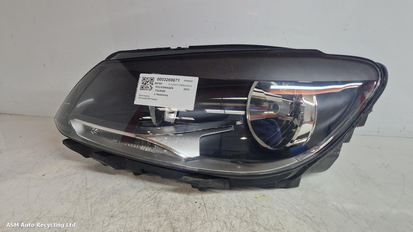 View Auto part L Headlamp Volkswagen Touran 2010