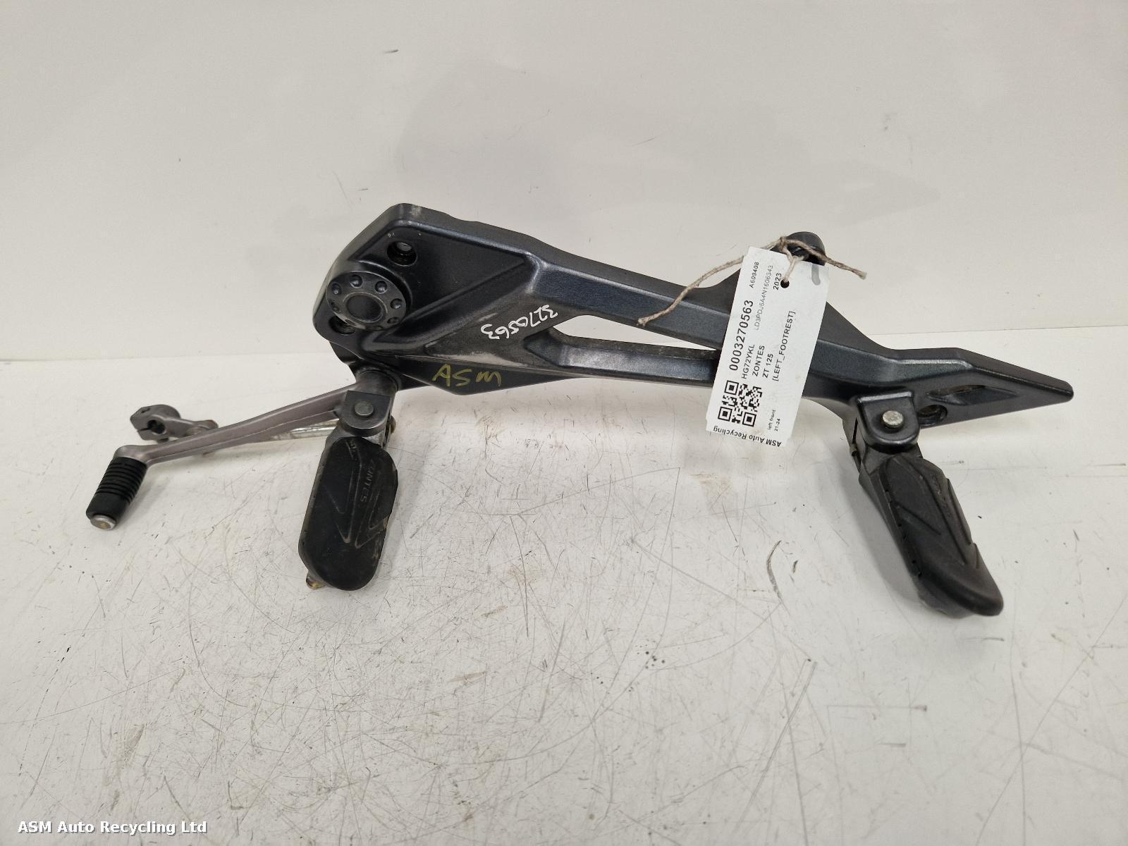 View Auto part Left Footrest Zontes Zt 125 2023