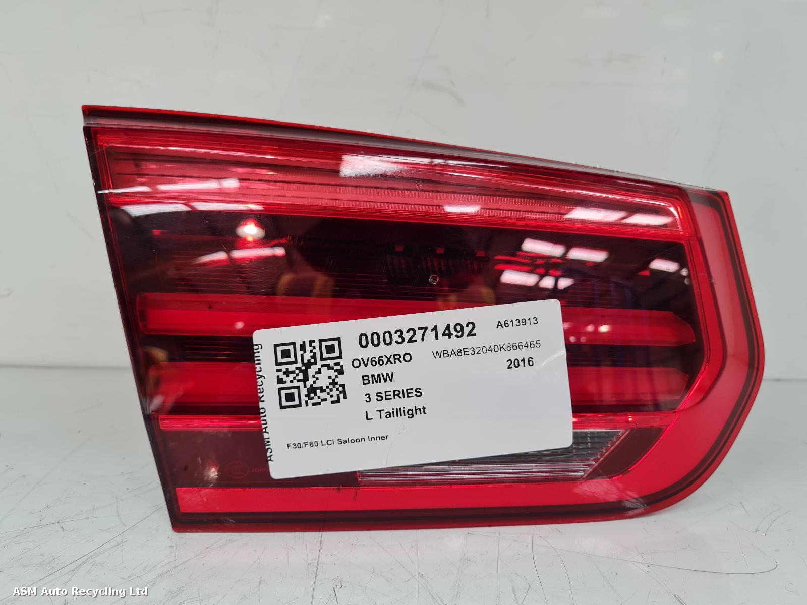 View Auto part L Taillight Bmw 3 Series 2016