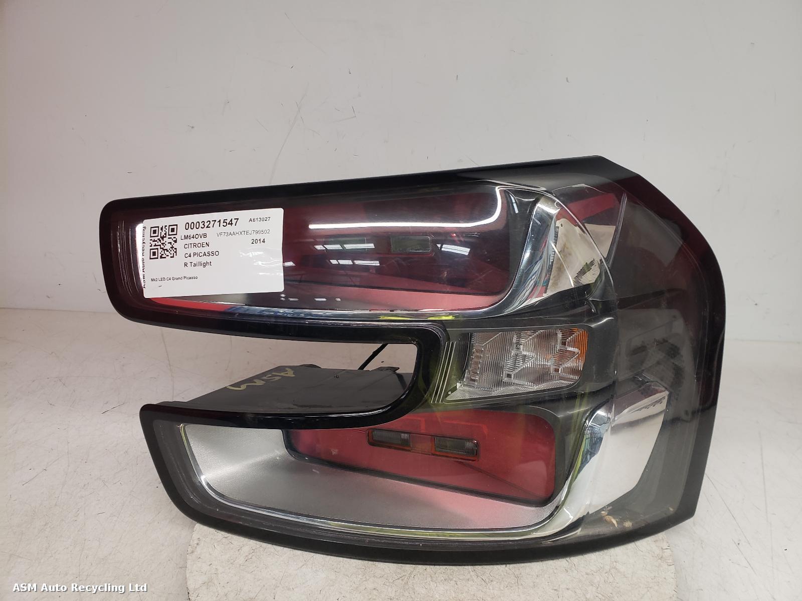 View Auto part R Taillight Citroen C4 Picasso 2014