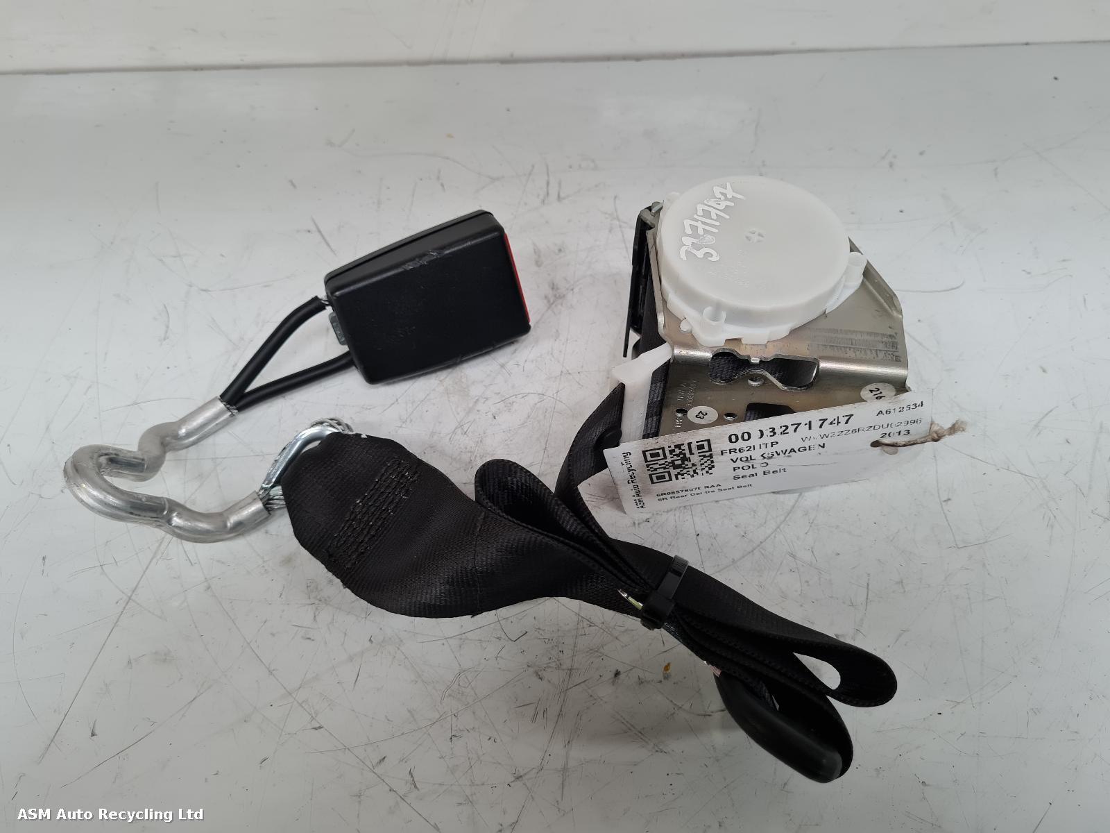 View Auto part Seat Belt Volkswagen Polo 2013