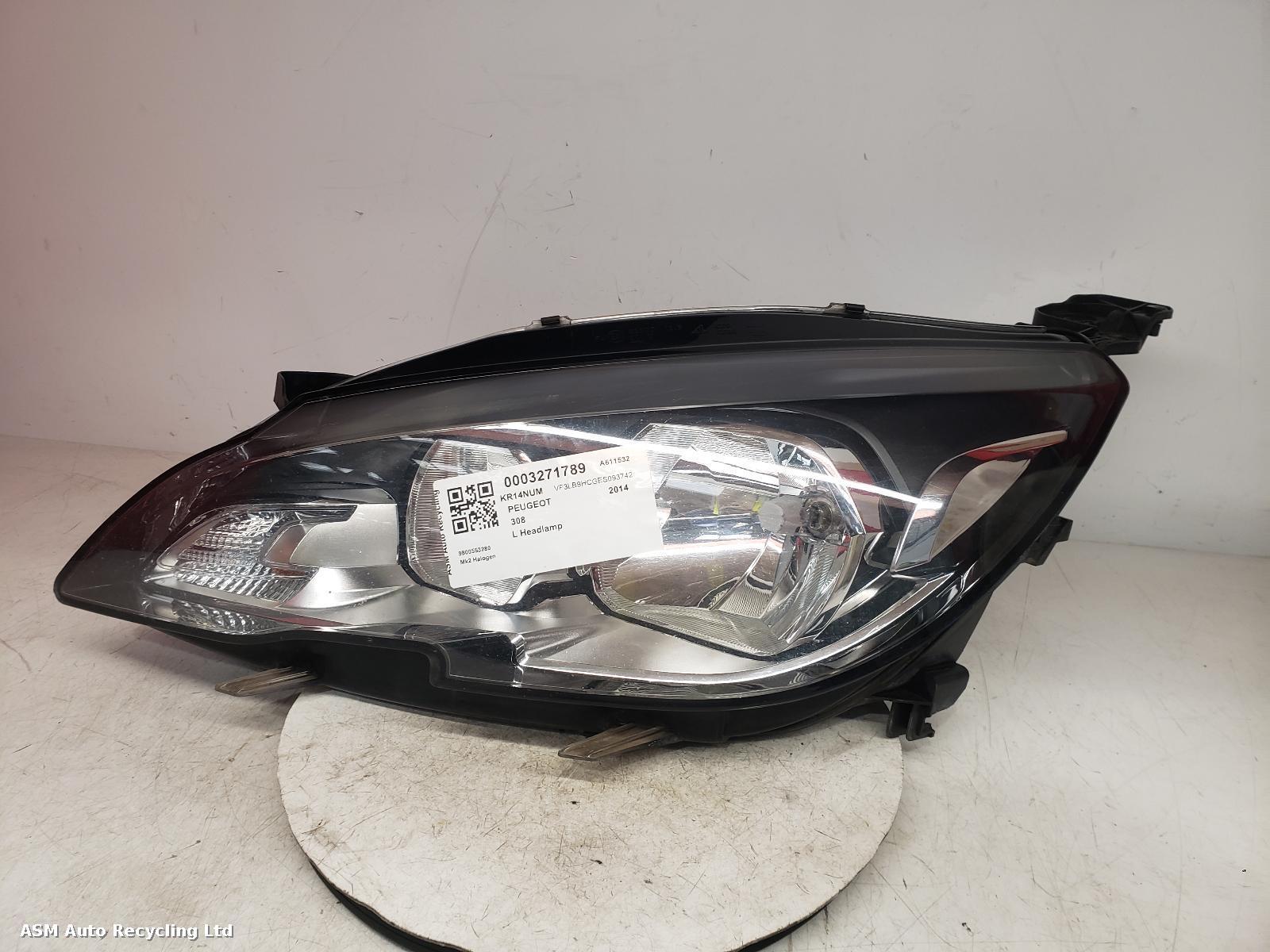 View Auto part L Headlamp Peugeot 308 2014