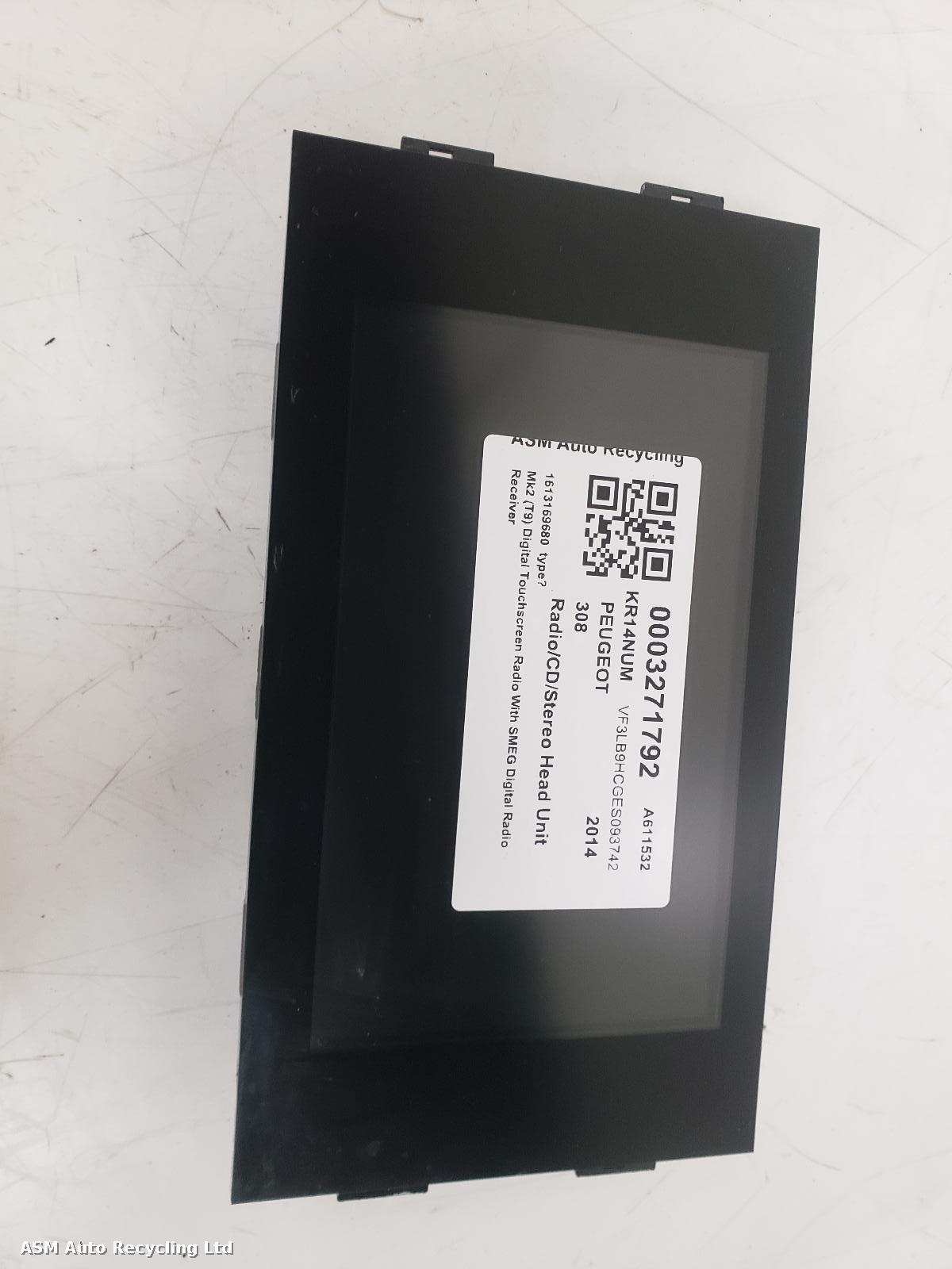 View Auto part A/V Equipment Peugeot 308 2014