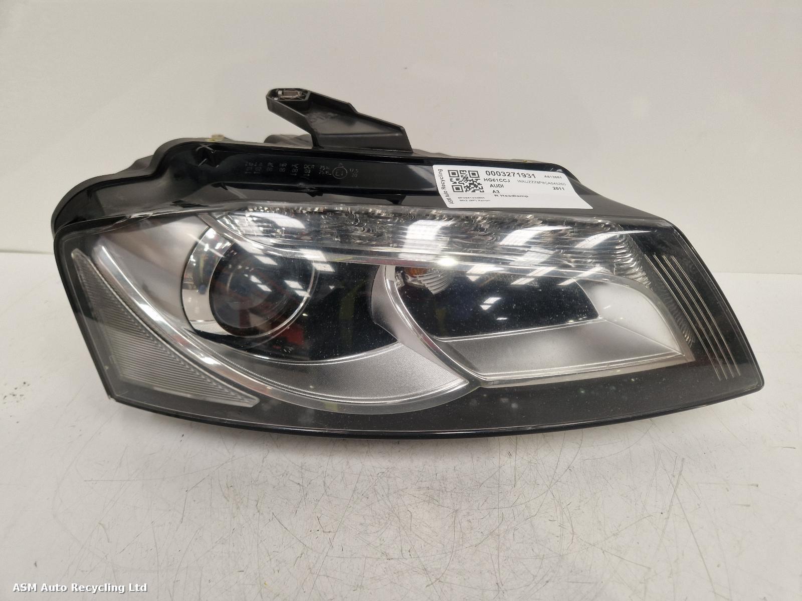 View Auto part R Headlamp Audi A3 2011
