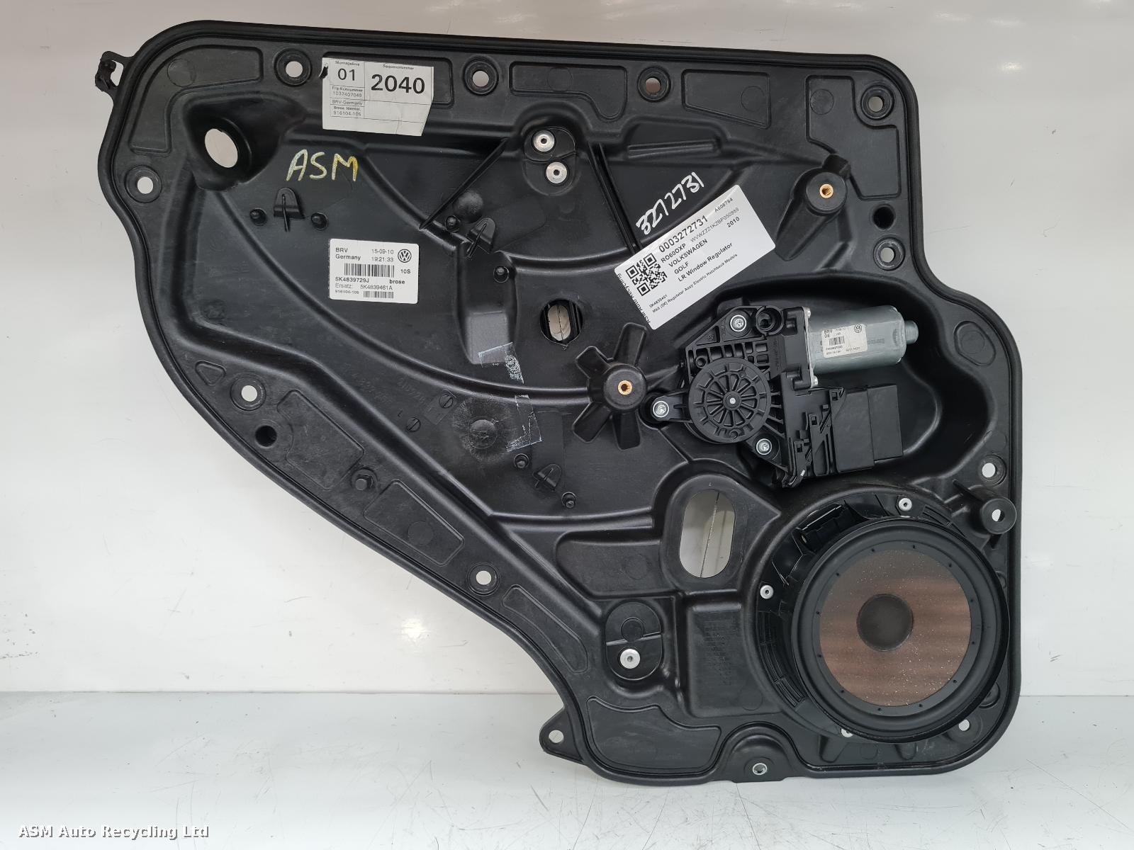View Auto part LR Window Regulator Volkswagen Golf 2010