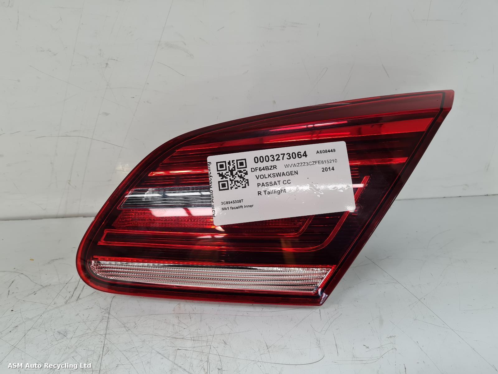 View Auto part R Taillight Volkswagen Passat Cc 2014