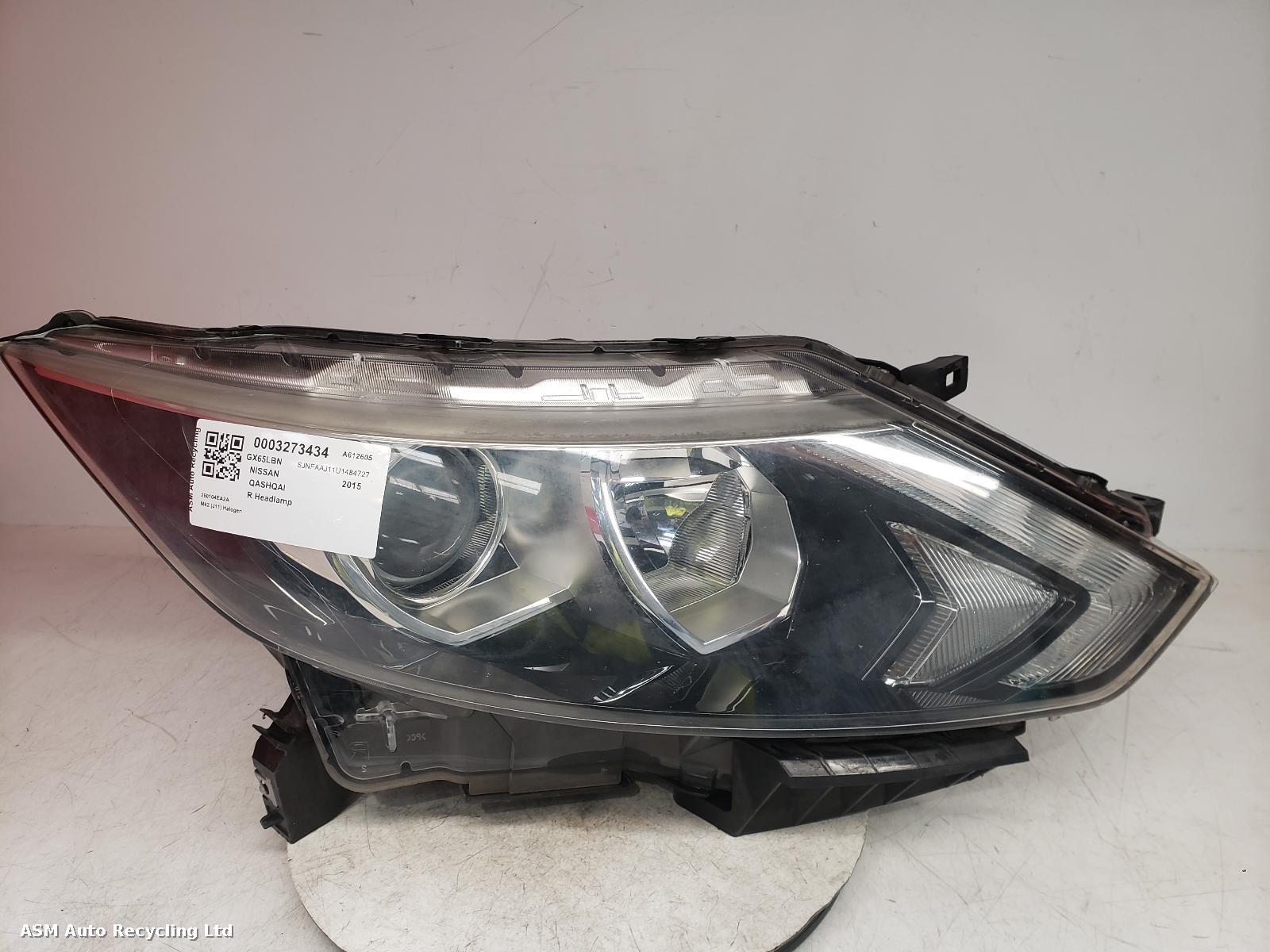 View Auto part R Headlamp Nissan Qashqai 2015