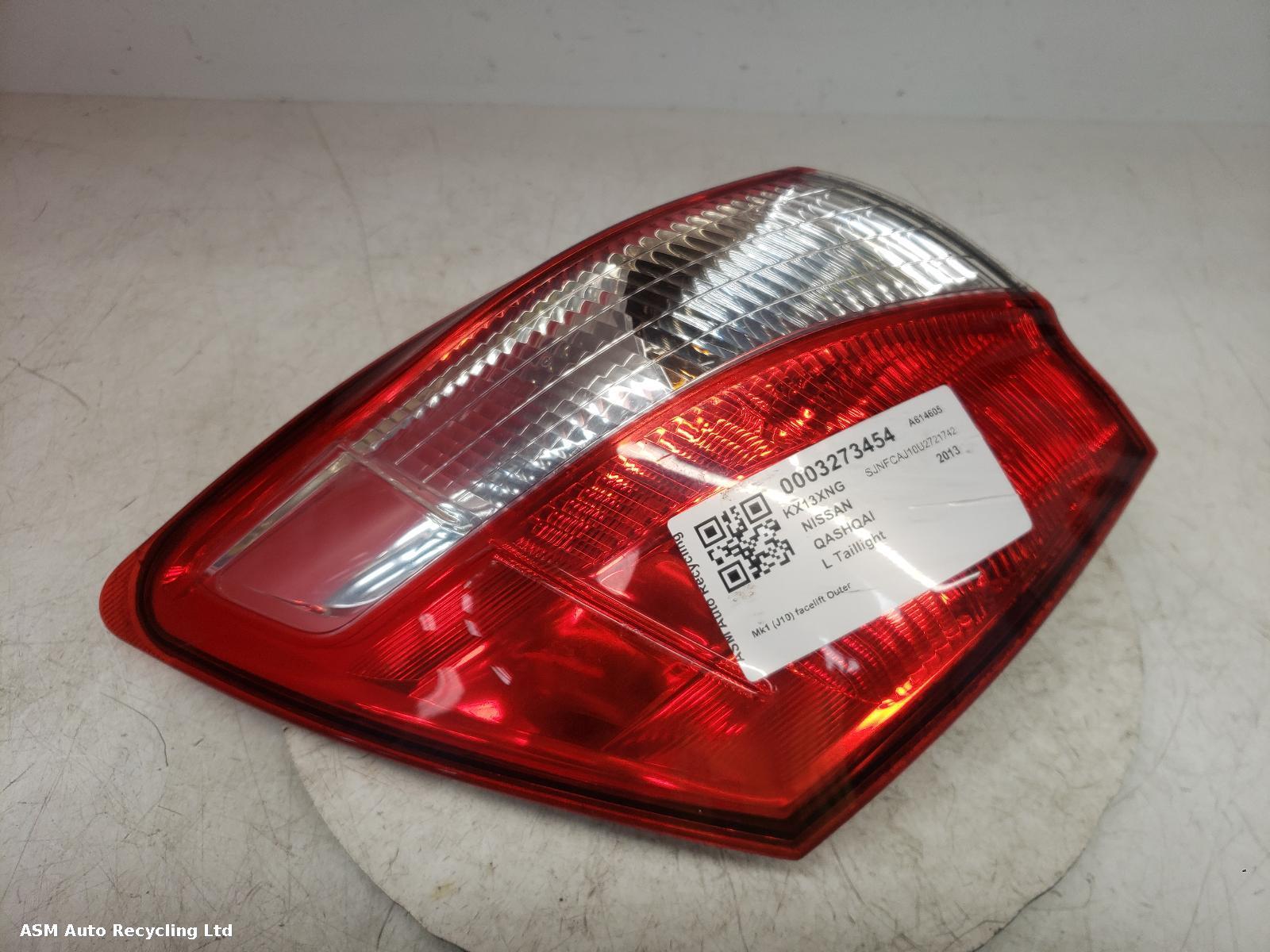 View Auto part L Taillight Nissan Qashqai 2013