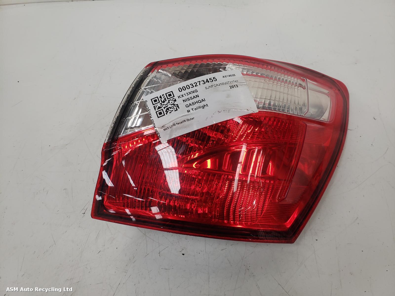 View Auto part R Taillight Nissan Qashqai 2013