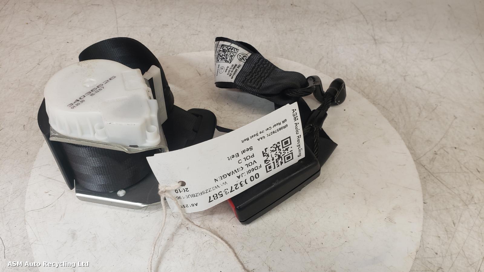 View Auto part Seat Belt Volkswagen Polo 2010