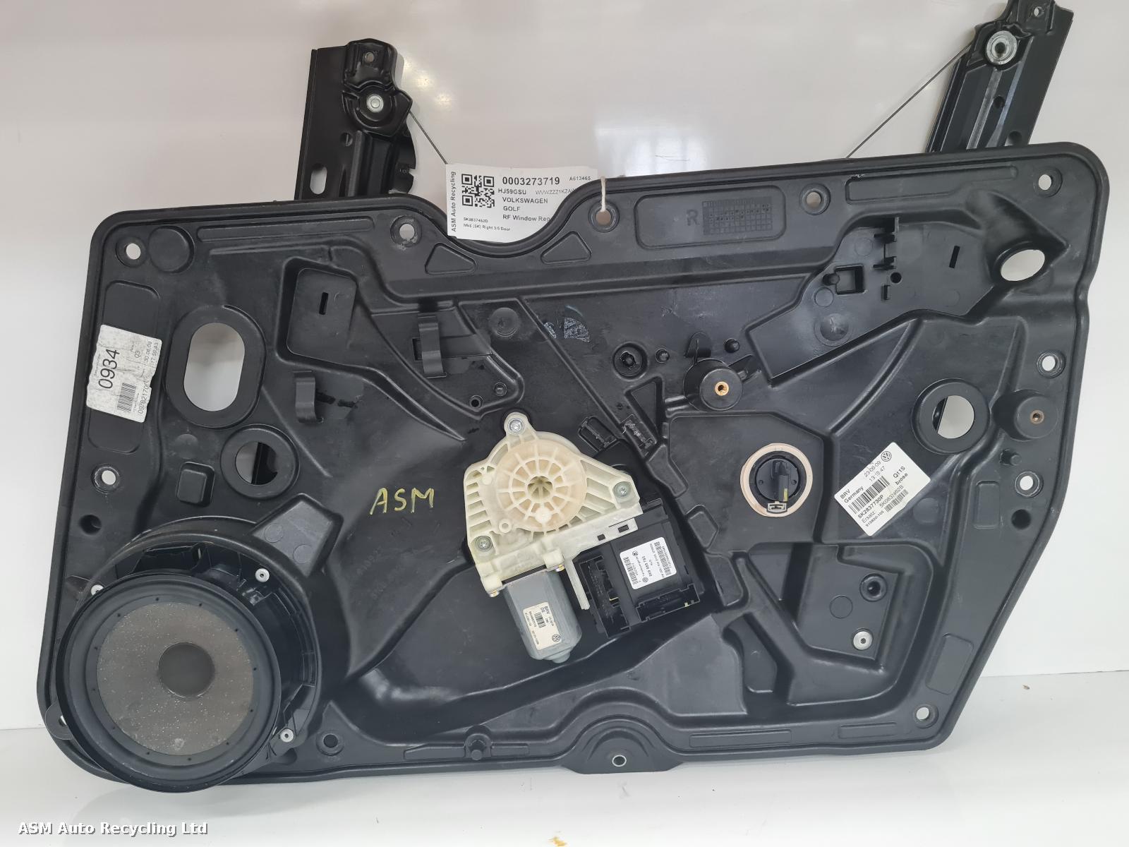 View Auto part RF Window Regulator Volkswagen Golf 2009
