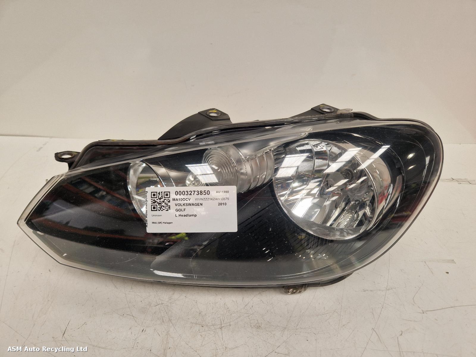 View Auto part L Headlamp Volkswagen Golf 2010