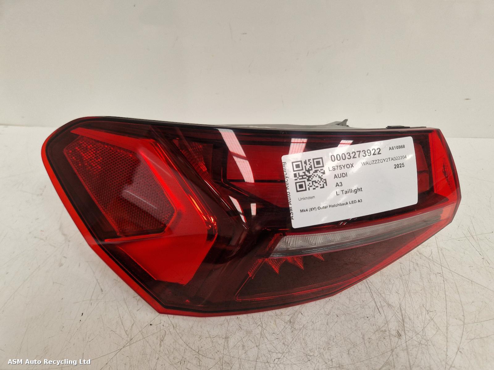 View Auto part L Taillight Audi A3 2025