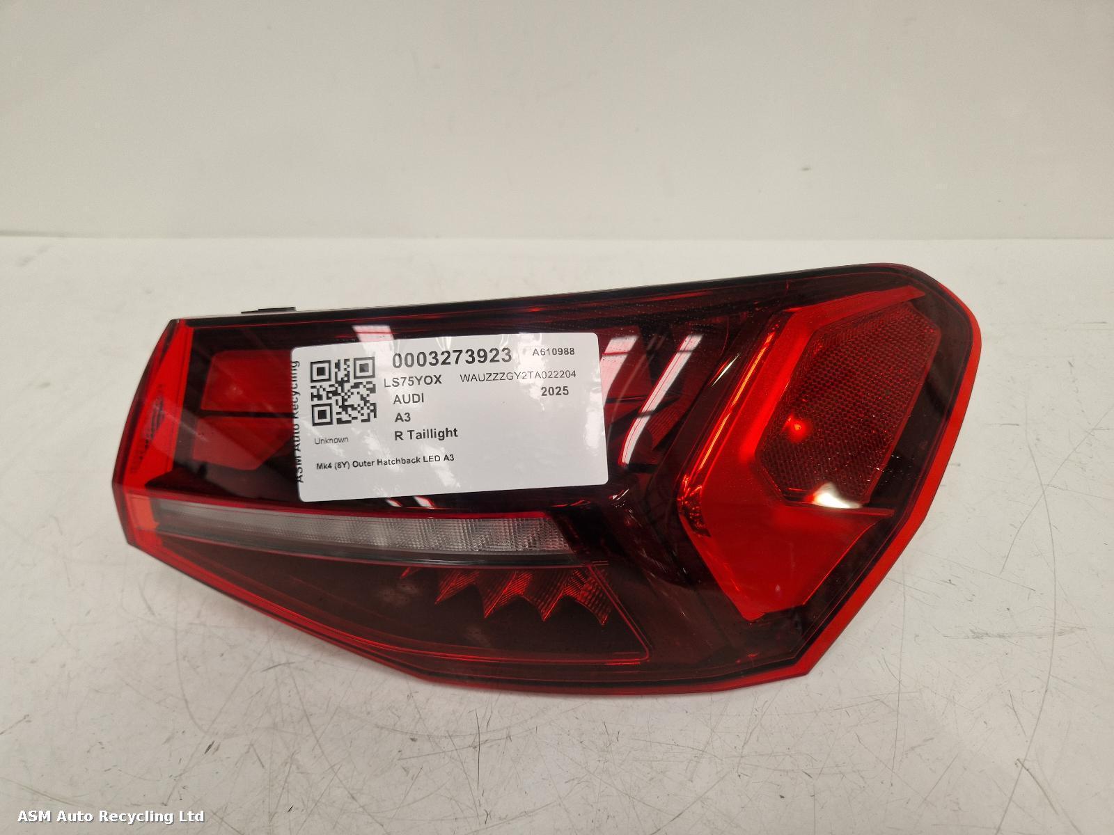 View Auto part R Taillight Audi A3 2025
