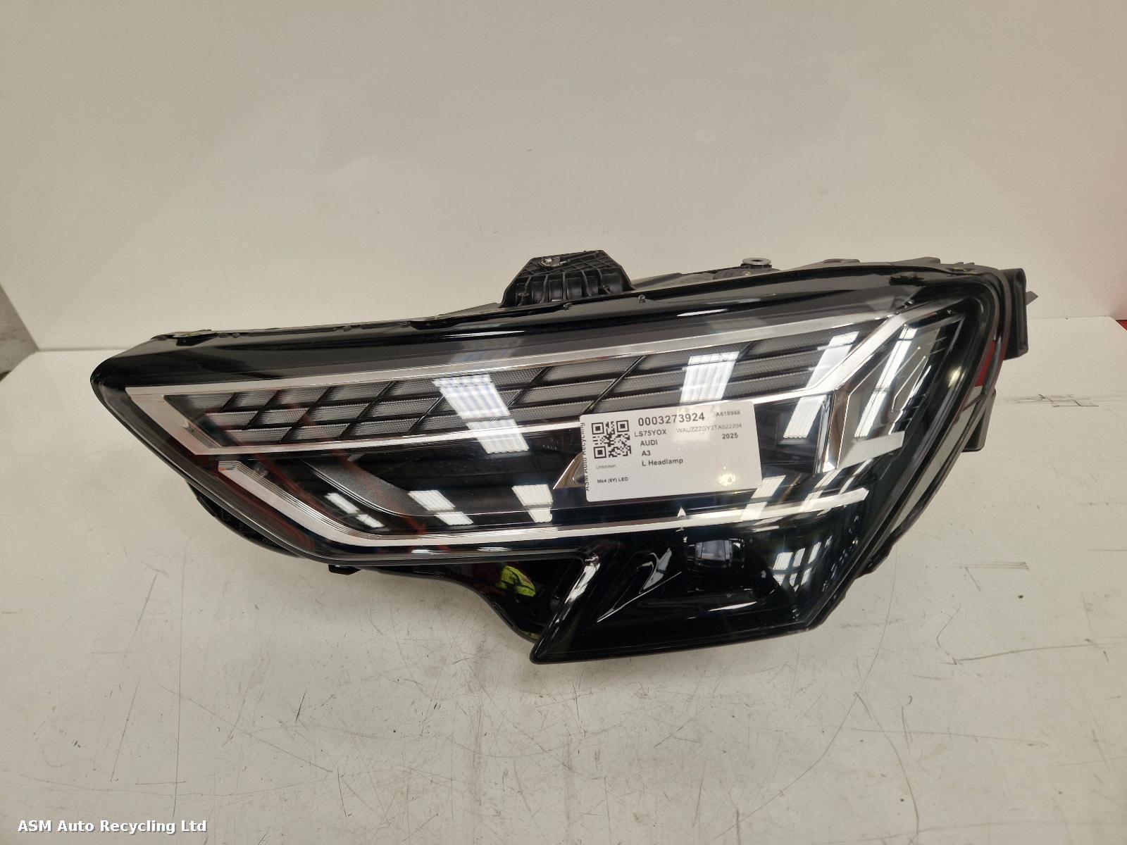 View Auto part L Headlamp Audi A3 2025