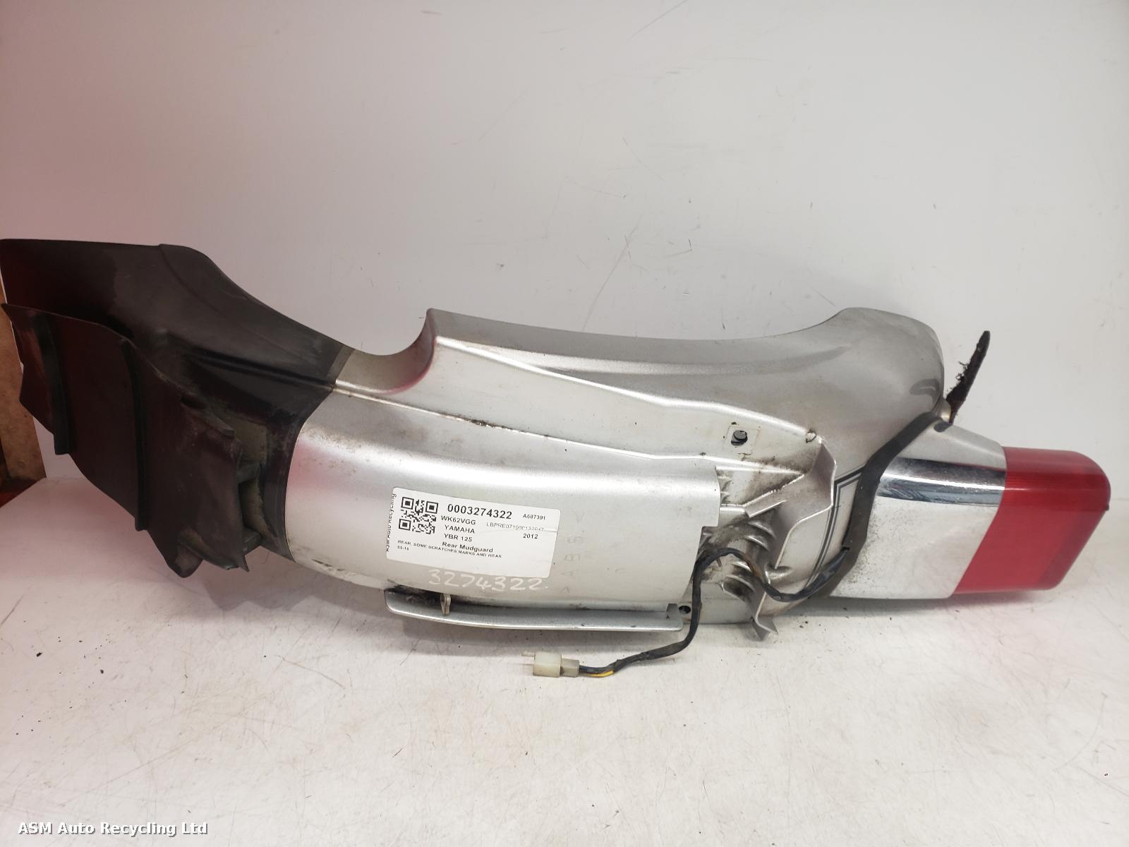 View Auto part Rear Mudguard Yamaha Ybr 125 2012