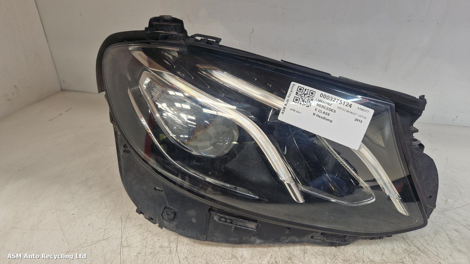 View Auto part R Headlamp Mercedes E Class 2019