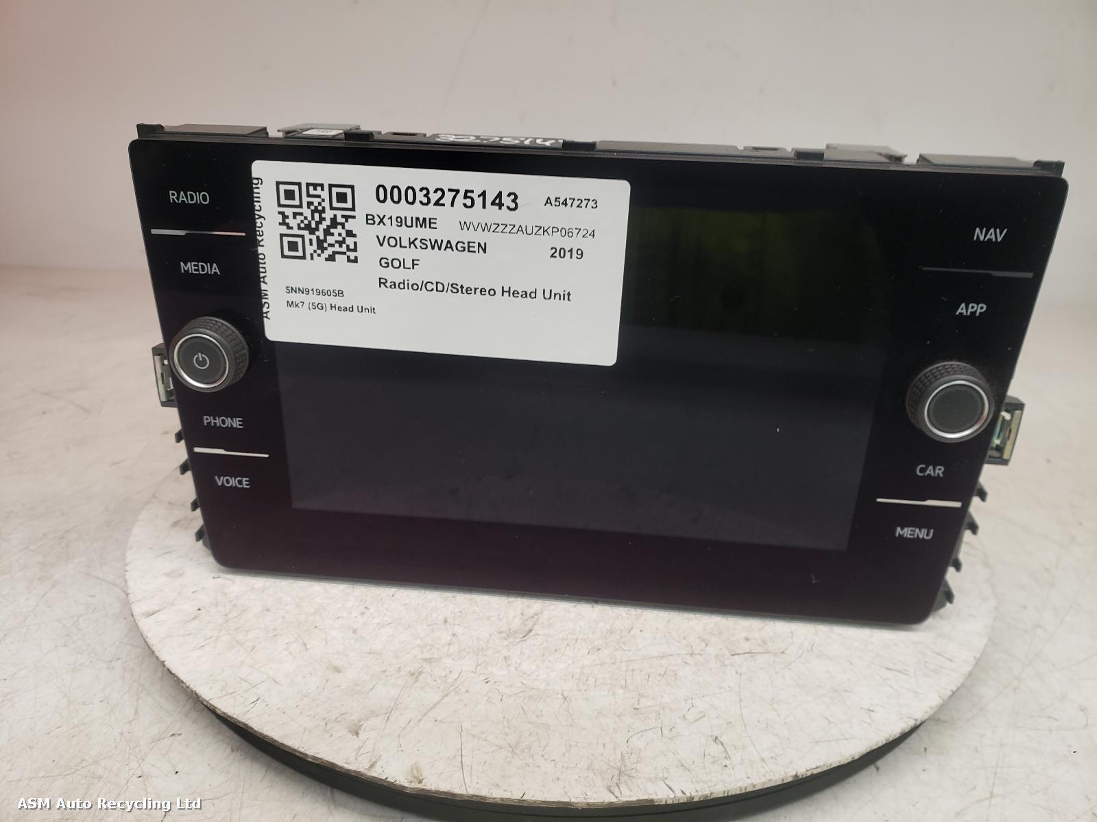 View Auto part A/V Equipment Volkswagen Golf 2019