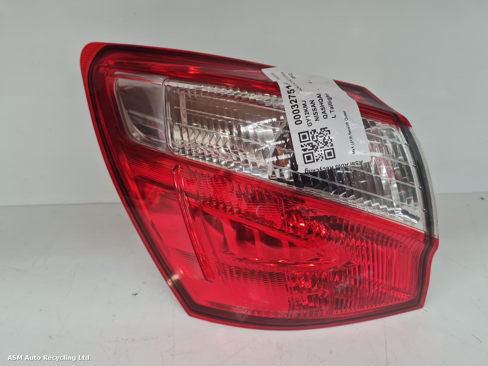 View Auto part L Taillight Nissan Qashqai 2012