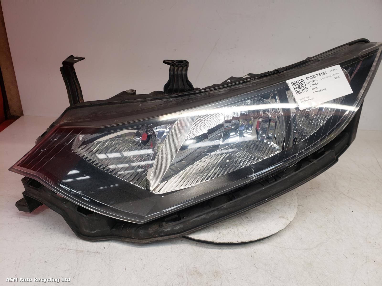 View Auto part L Headlamp Honda Civic 2012