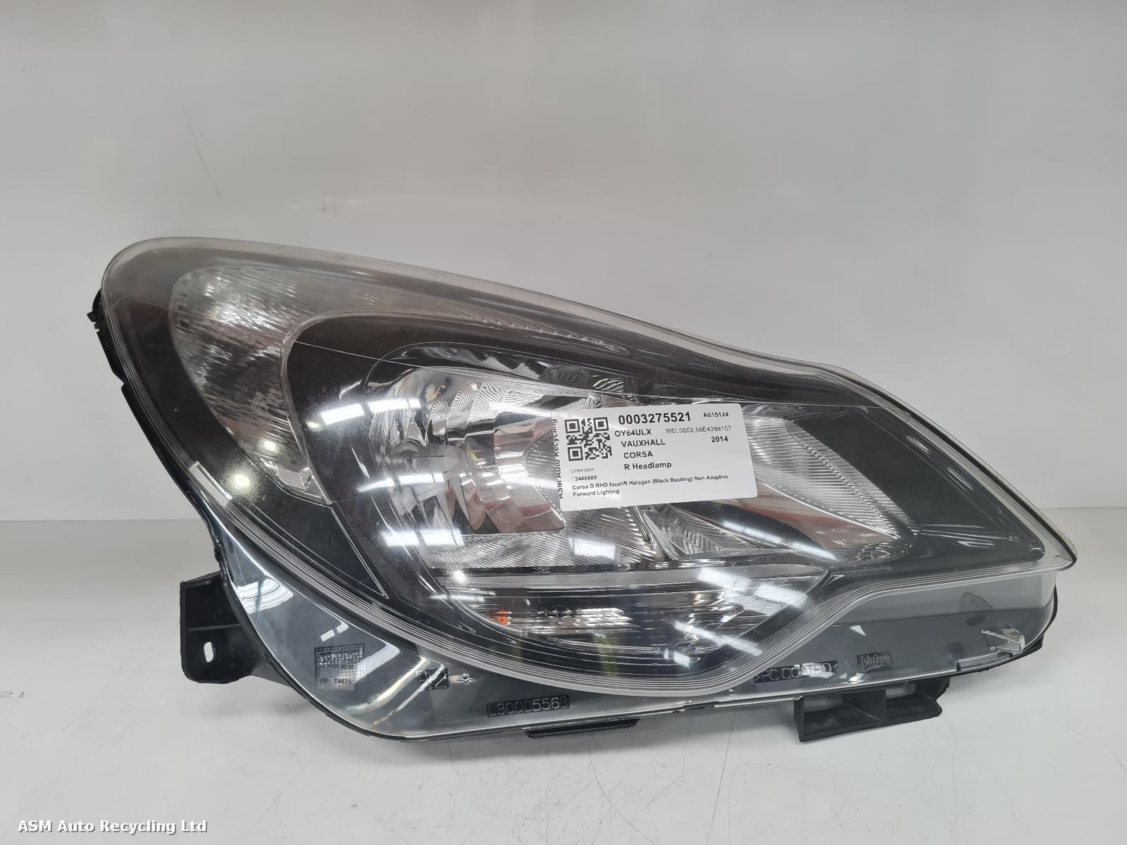 View Auto part R Headlamp Vauxhall Corsa 2014