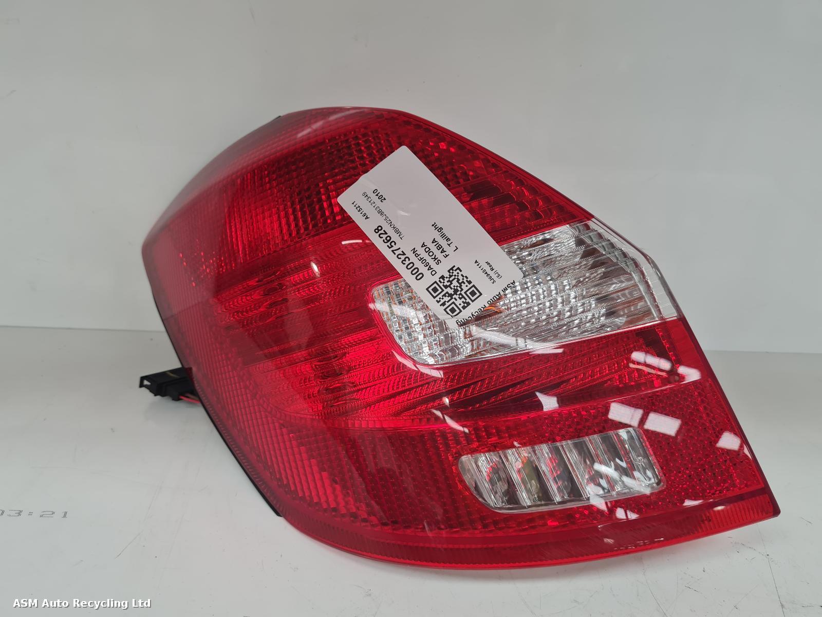 View Auto part L Taillight Skoda Fabia 2010