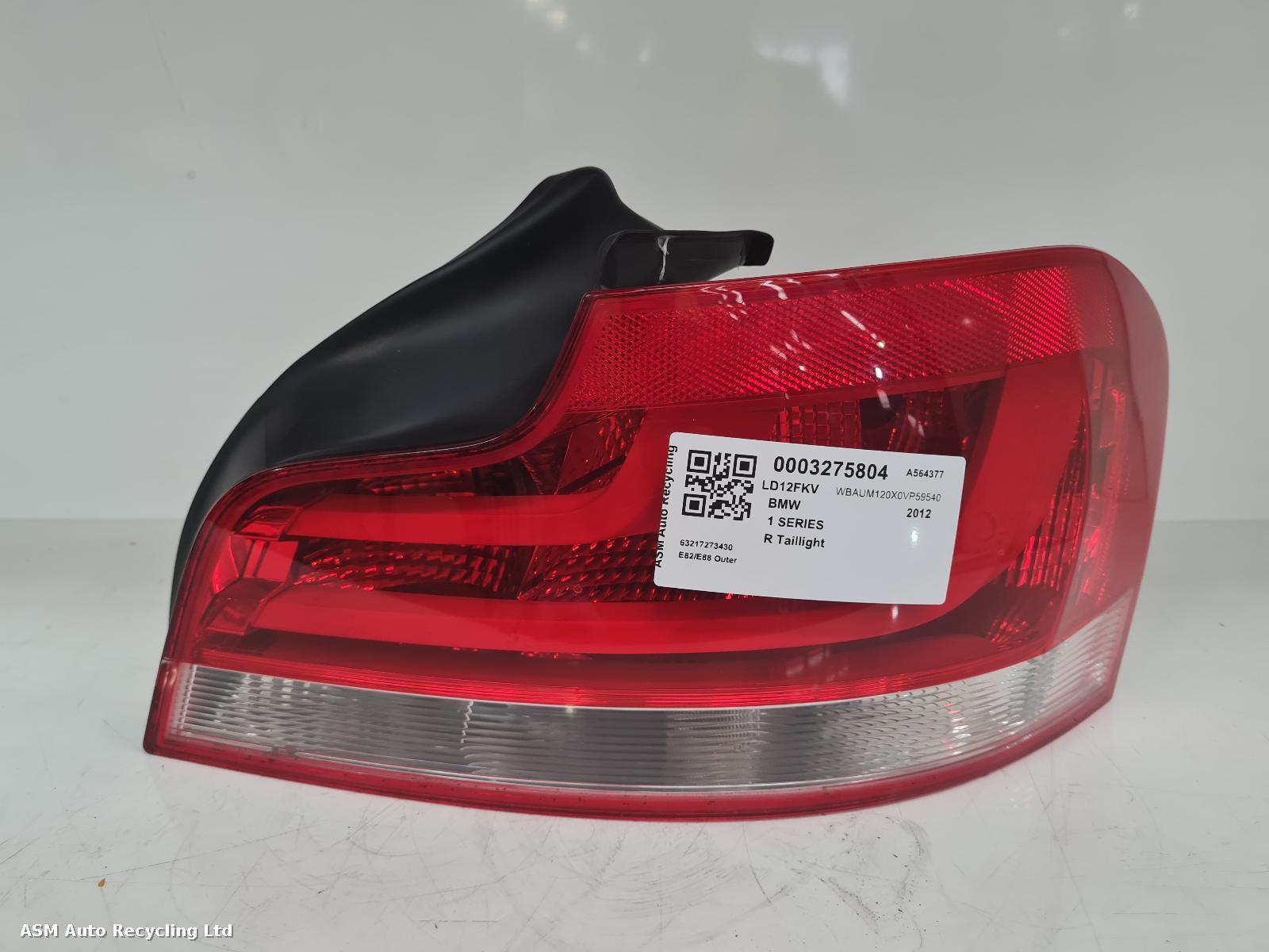 View Auto part R Taillight Bmw 1 Series 2012