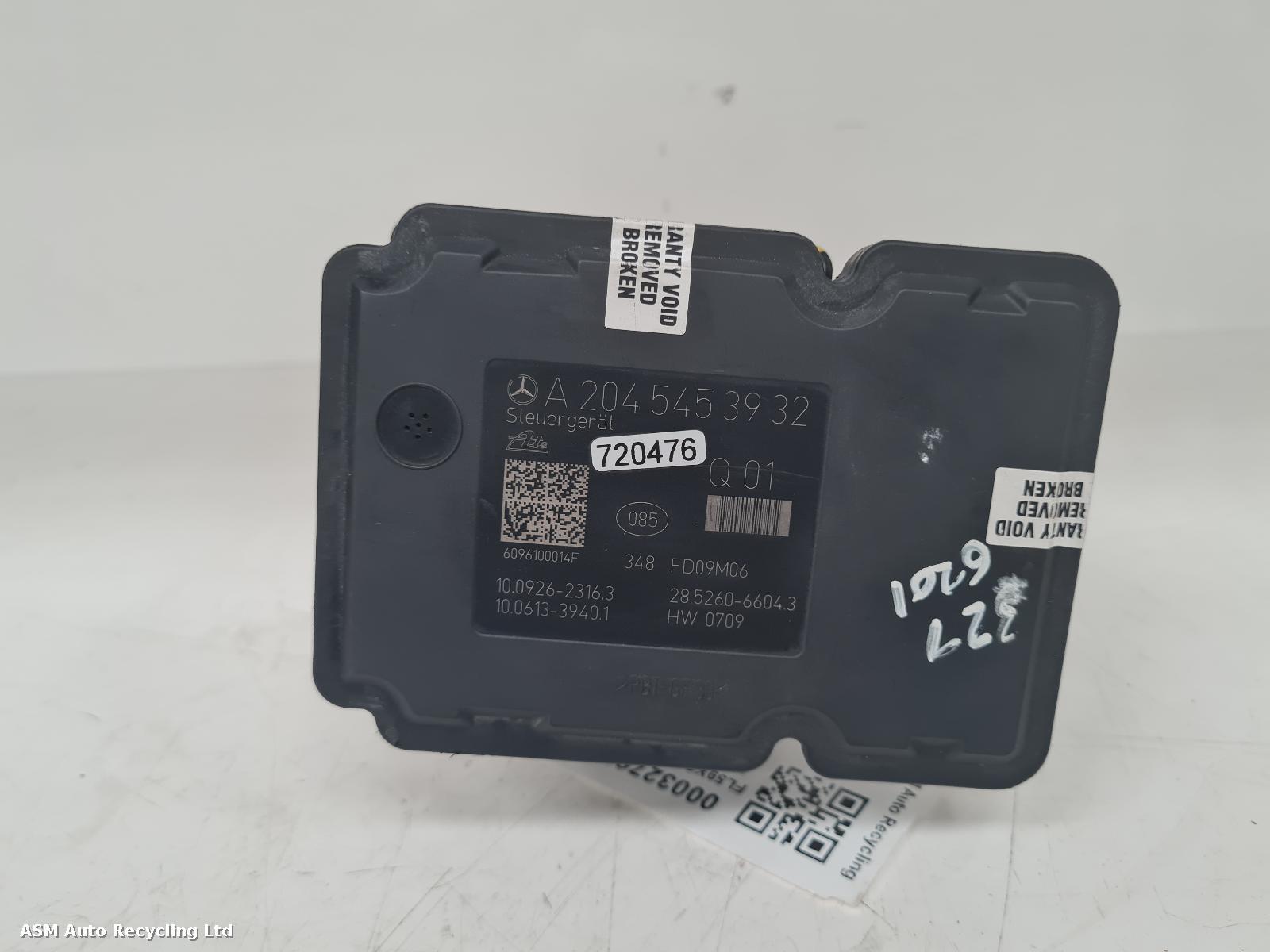 View Auto part ABS Pump/Modulator Mercedes C Class 2009