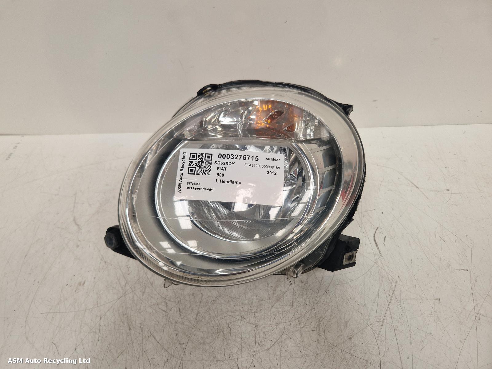 View Auto part L Headlamp Fiat 500 2012