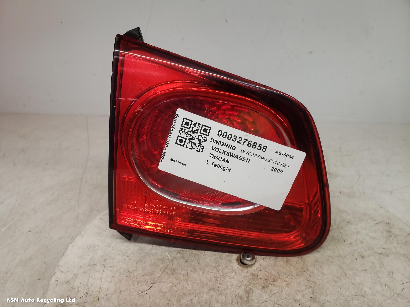 View Auto part L Taillight Volkswagen Tiguan 2009