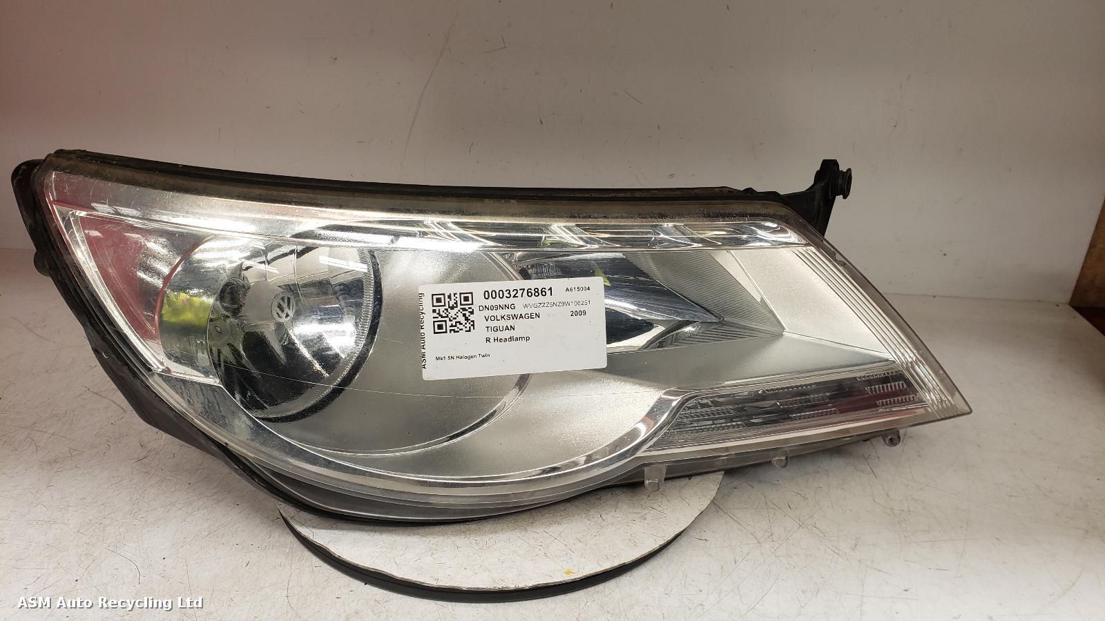 View Auto part R Headlamp Volkswagen Tiguan 2009