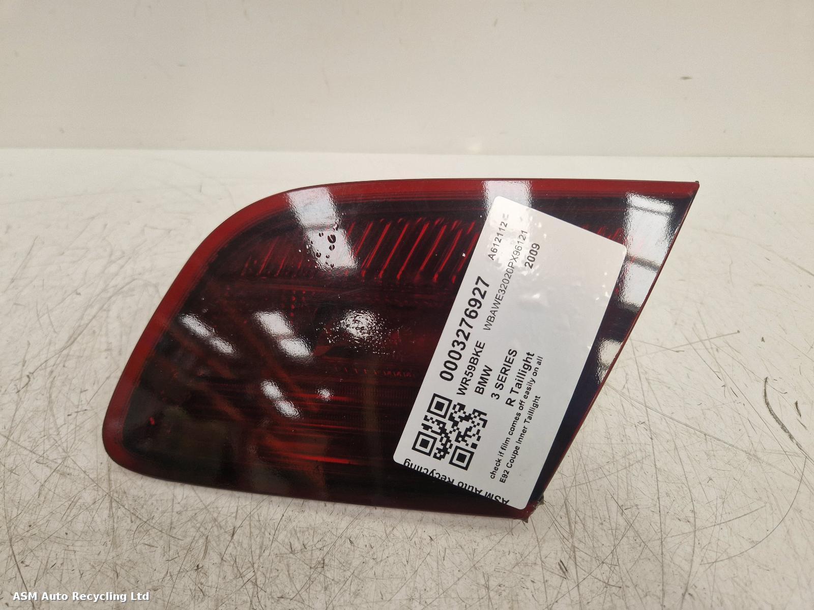 View Auto part R Taillight Bmw 3 Series 2009