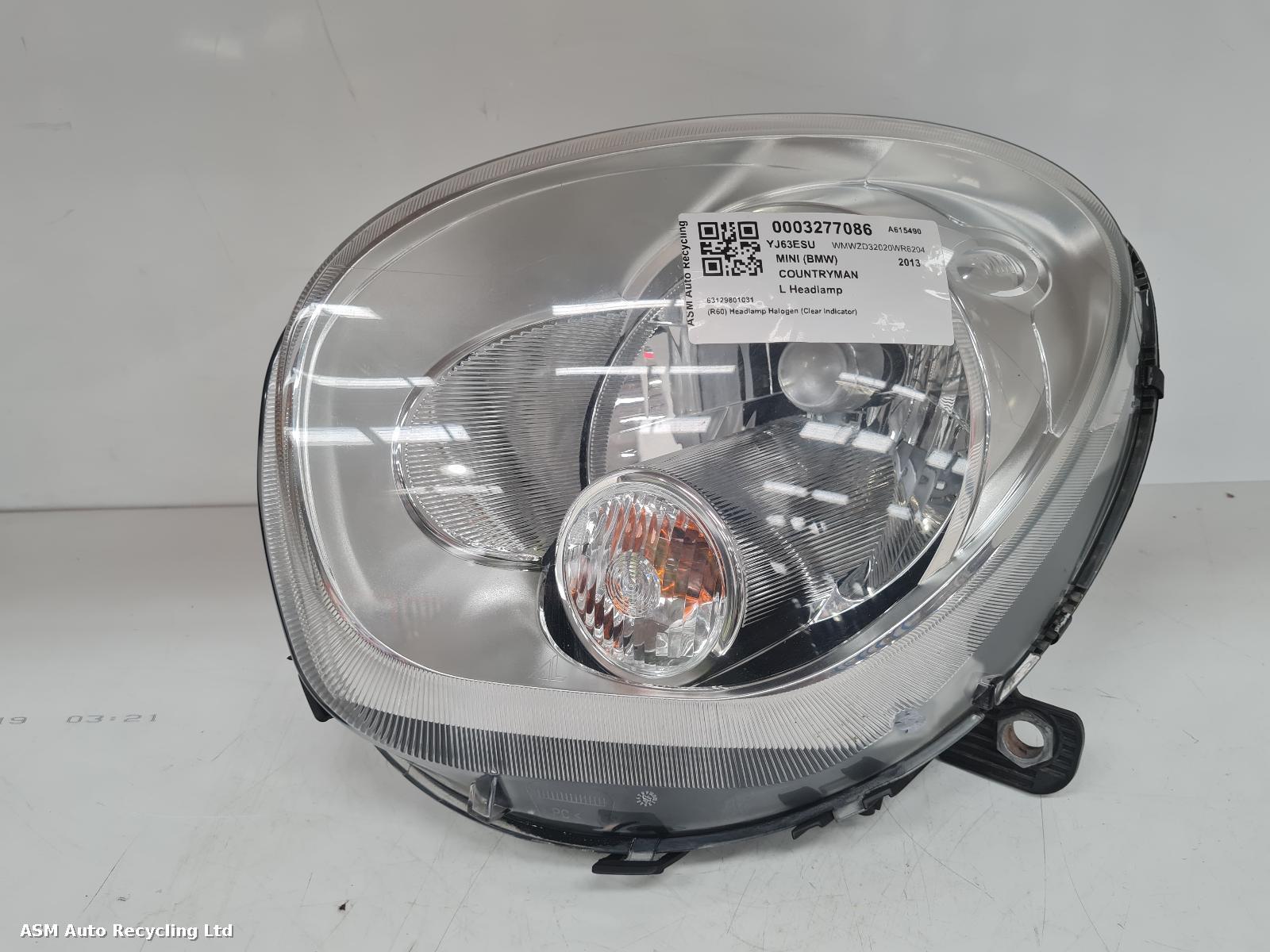 View Auto part L Headlamp Mini (bmw) Countryman 2013