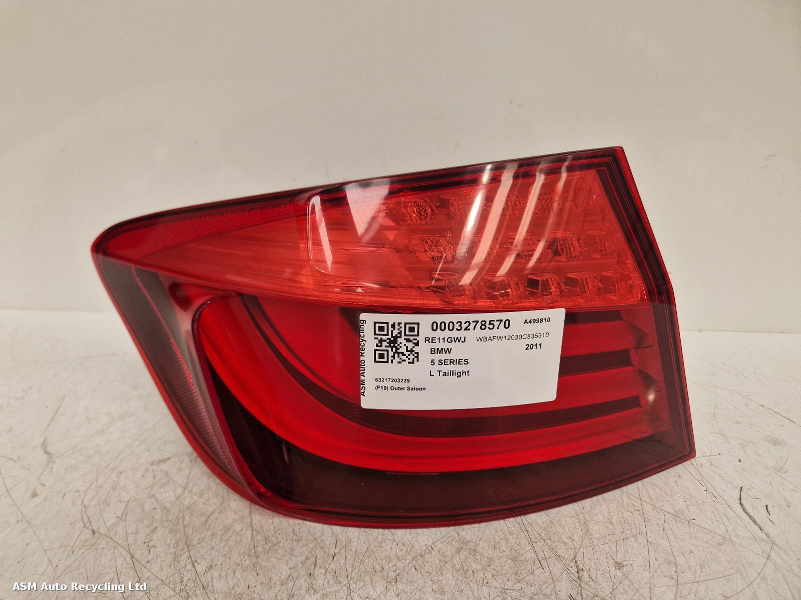 View Auto part L Taillight Bmw 5 Series 2011