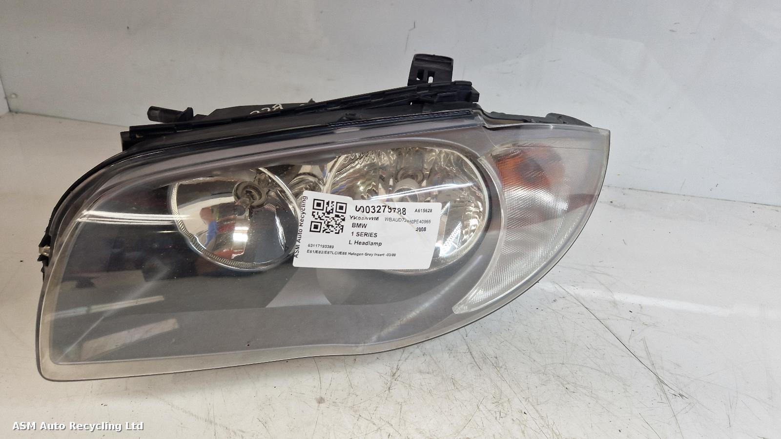 View Auto part L Headlamp Bmw 1 Series 2008
