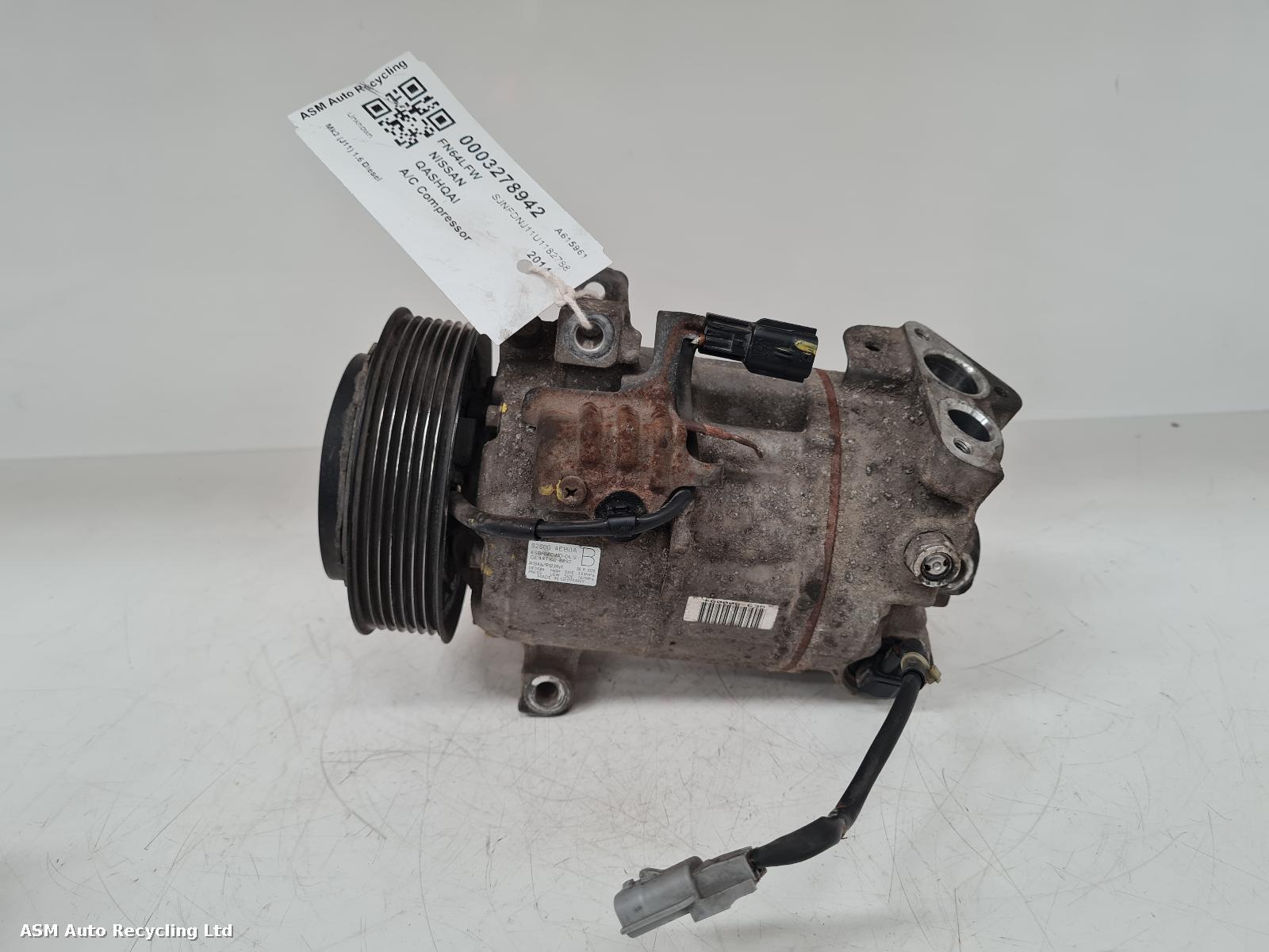 View Auto part Compressor Nissan Qashqai 2014