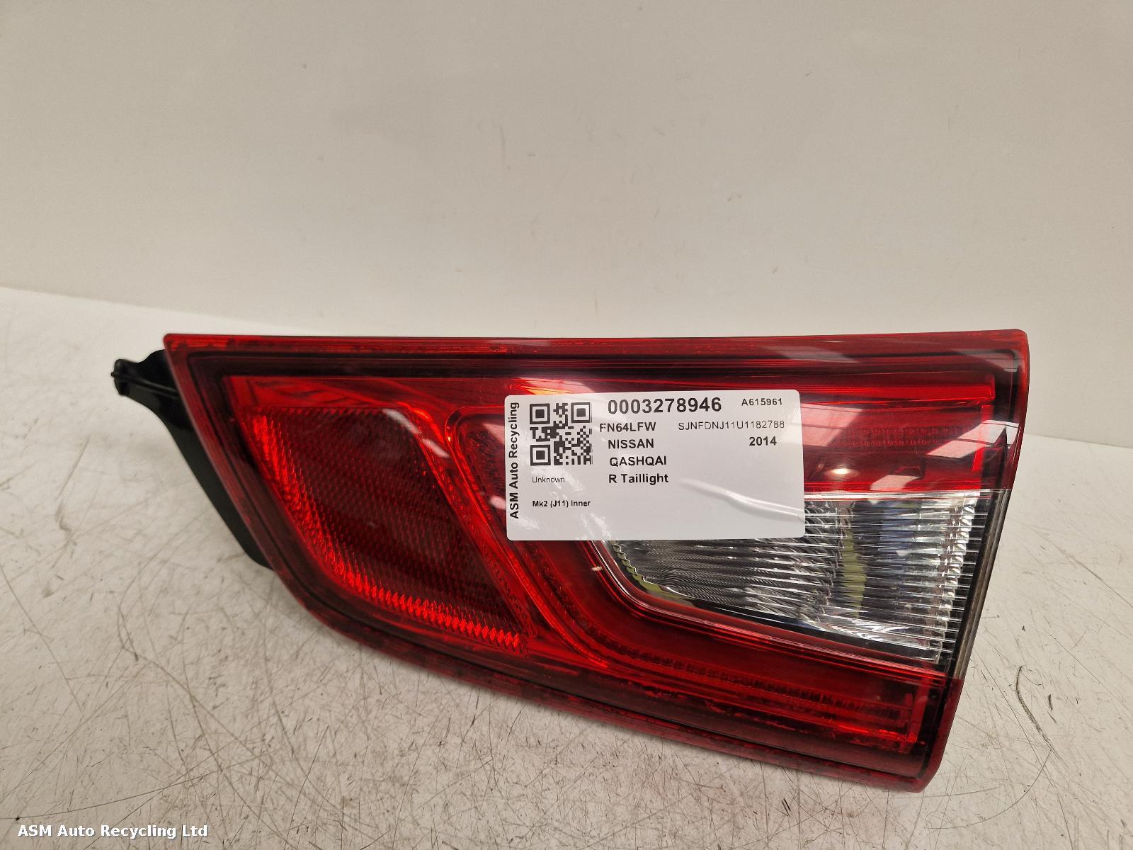 View Auto part R Taillight Nissan Qashqai 2014