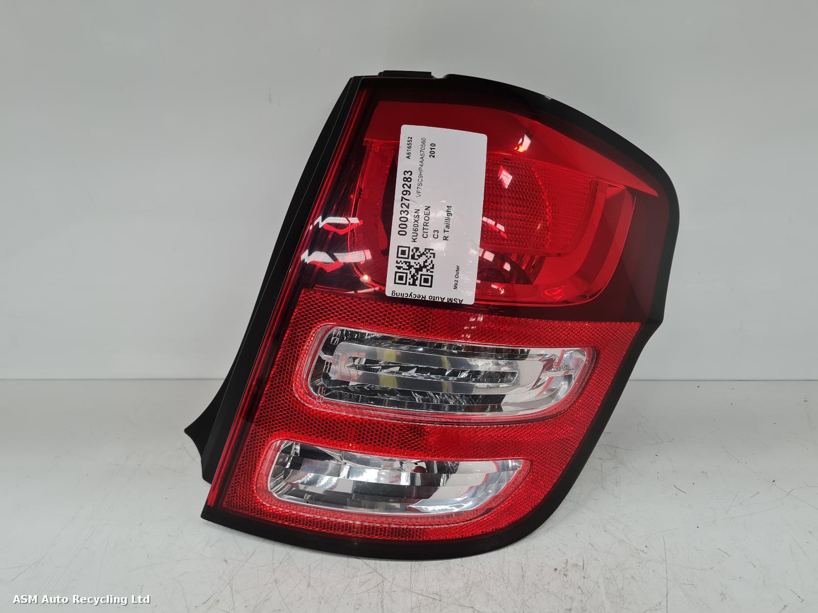 View Auto part R Taillight Citroen C3 2010